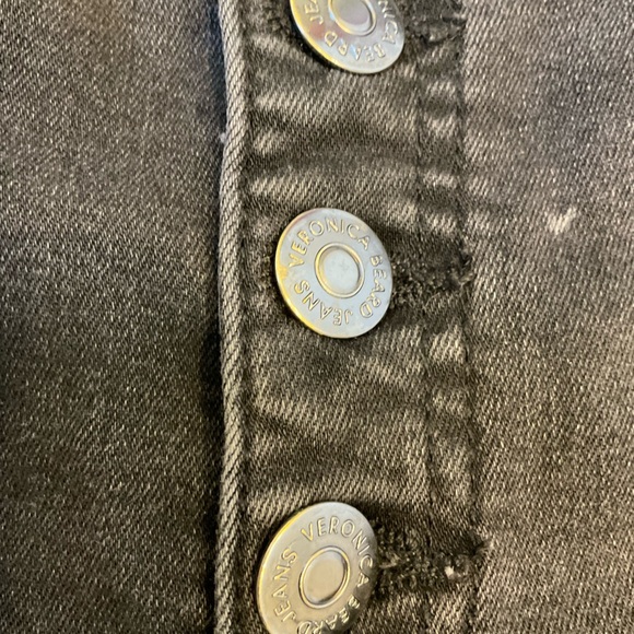 Veronica Beard Beverly 10” High Rise Flare Leg Black Jeans, 5-Pocket, Size 27 - Picture 5 of 15